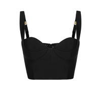 Technical Fabric Top - female - Elisabetta Franchi - Sleeveless Tops - Black - S - Tops S