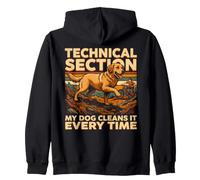 Technical Section My Dog Cleans It Every Time Zip Hoodie