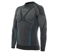 Dainese Dry LS, Motorcycle Base Layer Shirt, Men, Black/Blue, M