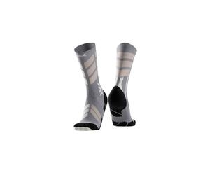 Technical socks X-SOCKS X-COUNTRY PERFORM MERINO CREW (SEAL GREY/LIGHT SAND)