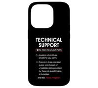 Technical Support Definition Funny Tech IT Support Sysadmin Case for iPhone 14 Pro