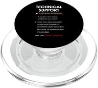 Technical Support Definition Funny Tech IT Support Sysadmin PopSockets PopGrip for MagSafe