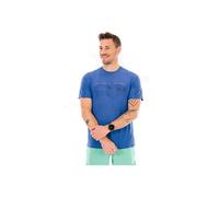 Patagonia - Lightweight, breathable trail running T-shirt - M's Cap Cool Trail Shirt Stratapeaks Aquatic Blue for Men in Recycled Polyester - Size M Blue M