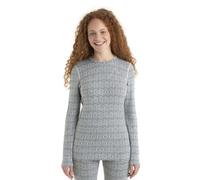 Technical top Icebreaker Merinos 260 Vertex LS Crewe Herenga (Snow/Black) Women's