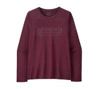 Technical top Patagonia W's L/S Cap Cool Daily Shirt - Hut Tripper (Berry Fig - Light Berry Fig X-Dye) Women