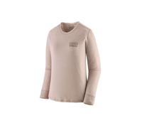 Technical top Patagonia W's L/S Cap Cool Merino Blend Graphic Shirt (Fitz Roy Strata: Shroom Taupe) Women