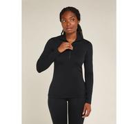 Technical underwear Icebreaker Mer Core Heavyweight LS Half Zip (black) - Ladies