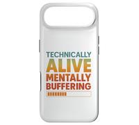 Technically Alive Mentally Buffering Funny Retro Brain Humor Case for iPhone Air