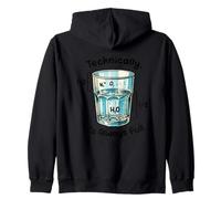 Technically It's Always Full Science Joke Zip Hoodie