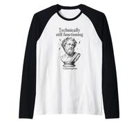 Technically Still Thinking Socrates Philosophy Humor Raglan Baseball Tee