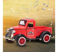 Technicolor Alloy Pull Back Truck Model Car Vehicle Toy with Exquisite Color Box Packaging Red/Green 4.3x2.2x2in (Red)