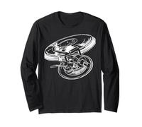 Technics 1200 Turntable - Club DJ - Vinyl Junkie Long Sleeve T-Shirt
