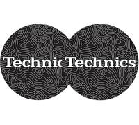 Technics Logo DJ Slipmats, felt (pair, pulsar design with white logo print)