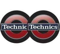 Technics Logo DJ Slipmats, felt (pair, Underground with white logo print)