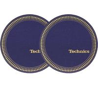 Technics Logo DJ Slipmats (pair, Black Strobe with White logo print)