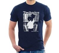 Technics Men T-Shirt Kid Teach Them Well Tee Navy Blue