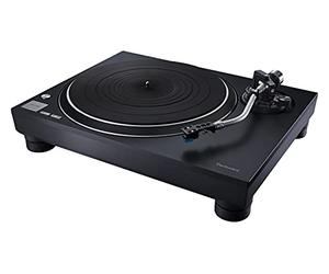 Technics SL-100C Direct Drive Turntable System, Vinyl Player, AT-VM95C Cartridge, Auto Lifter, 3 Speed, Dust Cover, PHONO Cable, Black