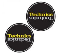Technics Slipmat Duplex 4: Silver/Yellow Mirror on Black