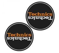 Technics Slipmat Duplex 6: White/Orange Mirror on Black