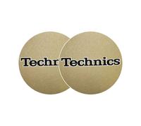 Technics Slipmat - Gold Black Logo (Pair)