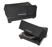 TECHNICS Turntable Dust Cover for SL-1200 / SL-1210 & Pioneer PLX-1000 [Water Resistant, Antistatic, Black Premium Fabric] by DigitalDeckCovers