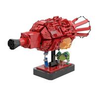 Technik Building Blocks Set MOC-43503 Red Dwarf and Starbug 497 Pieces Nano Micro Mini Educational Toy Gift for Adults and Teens Compatible with Lego 20×7×13cm