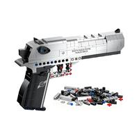 Technik Desert Eagle Pistol Building Block, Gun Model Building Kit with Shooting Function, Machine Gun Toy Military Weapon Building Set for Military Hobby Collectors, 360 PCS