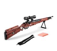 Technik Gun Building Blocks,653 PCS 98K Blaster Military Gun Model Building Set, Swat Military Weapon Model Building Set for Adults