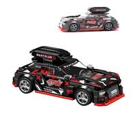 Technik Racing Cars Building Blocks Set, 338 PCS Collectible SuperCar Building Bricks Kit, Cool Sports Car Model Toy for Racing Fan, Creative Vehicle Construction Toys for Adults Teens Play & Display