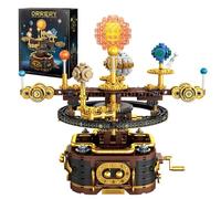 Technik Solar System Building Blocks Set, Rotating Planetarium Bricks Kit with Hand Crank, STEM Education Toy for Astronomy Enthusiasts, Creative Gift for Man, Woman (863PCS)