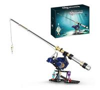 Technik Spinning Rod Building Blocks Set, 479 PCS MOC Fish Pole Building Kit for Home Office Decor, Realistic & Adjustable Design Creative Model Kit for Men & Fishing Enthusiasts