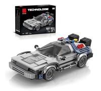 Technik Super Car Building Blocks, Back to Future Sports Car Building Toy Set, Speed Champion Collectible Vehicle Model Gift for Adults Kids, 405 PCS