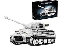 Technik Tank Building Block Set, 1736 PCS WW2 Military Tiger Tank Building Kit, Army Tank Armed Forces Military Tank Toy, Tank Model Kit for Adults and Kids, Compatible with Major Brand (97001)