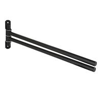 Technik Team Bulon 2 Arm Swivelling Towel Holder for Wall Towel Rail Matt Steel Black