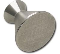 Technik Team MK.20528.20 Sargas Cylindrical Furniture Knob Diameter 28 mm Depth 25 mm Brushed Stainless Steel Silver
