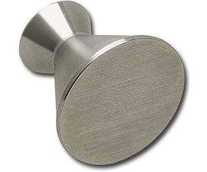 Technik Team MK.20528.20 Sargas Cylindrical Furniture Knob Diameter 28 mm Depth 25 mm Brushed Stainless Steel Silver