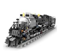 Technik Train Building Set, 1608 Pieces Retro Steam Train Building Model Set with Rails, Steam Locomotive Building Block Set for Adults