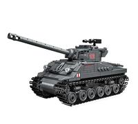 Technik WW2 Military Tank Building Kit, 624 PCS for Sherman M4 Firefly Tank Block Model Set, Adult Collectible Model Tanks Kits to Build, Gifts for Boy Toys, Compatible with Main Brands