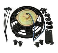 Techniks FAN104C Radiator Fans Curved Pull Fan, 12 V, 10-inch