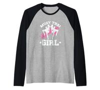 Technique and Speed Muay Thai Girl Raglan Baseball Tee