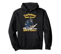 Technique Beats Strength - Funny BJJ Gorilla Design Pullover Hoodie