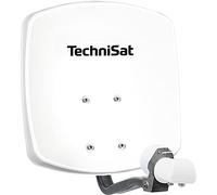 TechniSat DIGIDISH 33 - Satellite Dish for 2 Participants (33 cm Compact Satellite System - Complete Kit with Wall Mount and Universal Twin LNB) White Polar