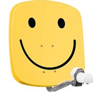 TechniSat DIGIDISH 45 - Satellite Dish for 2 participants (45 cm Compact Satellite System - Complete Kit with Wall Mount and Universal Twin LNB) Smiley