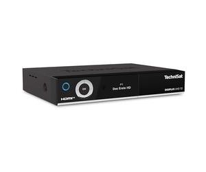 TechniSat DIGIPLUS UHD S2-4K Satellite Receiver with Alphanumeric Display and Twin Tuner (DVB-S/DVB-S2, HEVC, H.265, PVR Recording Function, WLAN, LAN, CI+, USB, OLED) Black