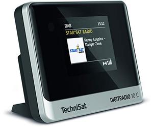 TechniSat DIGITRADIO 10 C DAB+ Digital Radio Adapter (Colour Display, Bluetooth, Remote Control, Alarm Clock, Ideal for Upgrading Existing HiFi Systems) Black/Silver