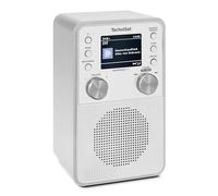 TechniSat DIGITRADIO 317 - Vertical DAB+ FM radio with Bluetooth audio streaming, radio alarm clock, sleep timer, 2.4-inch colour display, 3 watts, white