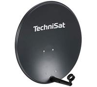 TechniSat TECHNITENNE 70 Satellite Dish (70 cm Digital Satellite System, Antenna with Mast Bracket, Prepared for Mounting a 40 mm LNB) Anthracite
