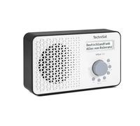 TechniSat VIOLA 200 - portable DAB+/FM radio (with LCD display, telescopic antenna, favourite memory, headphone jack, mains & battery operation, mono speaker, RDS, PLL) white/black
