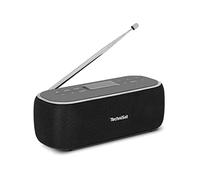 TechniSat VIOLA BT 1 - Portable Bluetooth speaker with DAB+ digital radio (FM, DAB, clock, alarm timer, favorite memory, LCD, hands-free function, AUX-in, battery, USB-C charging cable, 6W) black