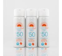 TechniSun Reef-Safe Travel-size SPF 50 Sunscreen 75ml x 3 | 3 for 2 Offer, Broad Spectrum UVA/UVB Protection, Water Resistant, Oil-Free, Non-Greasy, for Face & Body